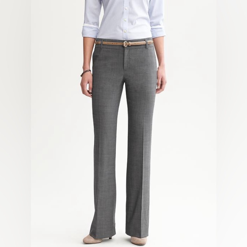 Banana Republic Martin Fit Wool Blend Trousers Size 6